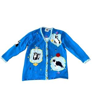 Boston Terrier sweater size L